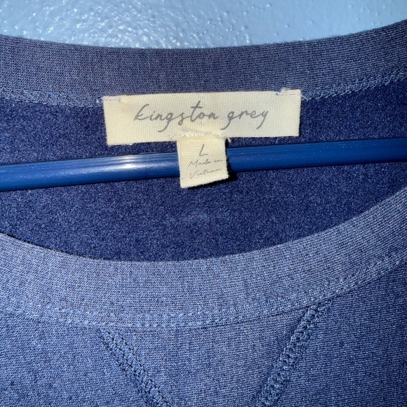 Kingston Sweatshirt with Navy Plaid Skirt - Picture 3 of 7